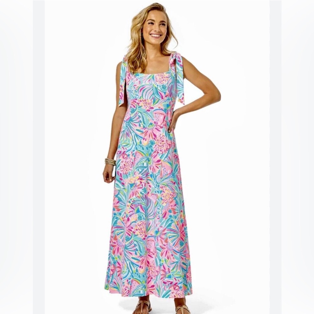 NWOT Lilly Pulitzer Maleka Maxi Sundress 
Size Large